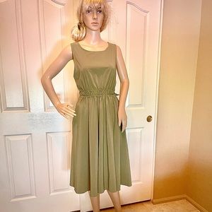 Zella Rosie Sleeveless Woven Midi Dress - S